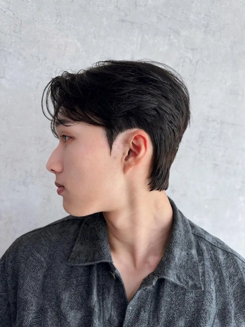 【メンズ】メンズカット+ダウンパーマ+韓国風◎前髪立ち上げパーマ¥14,000→¥9,000の写真