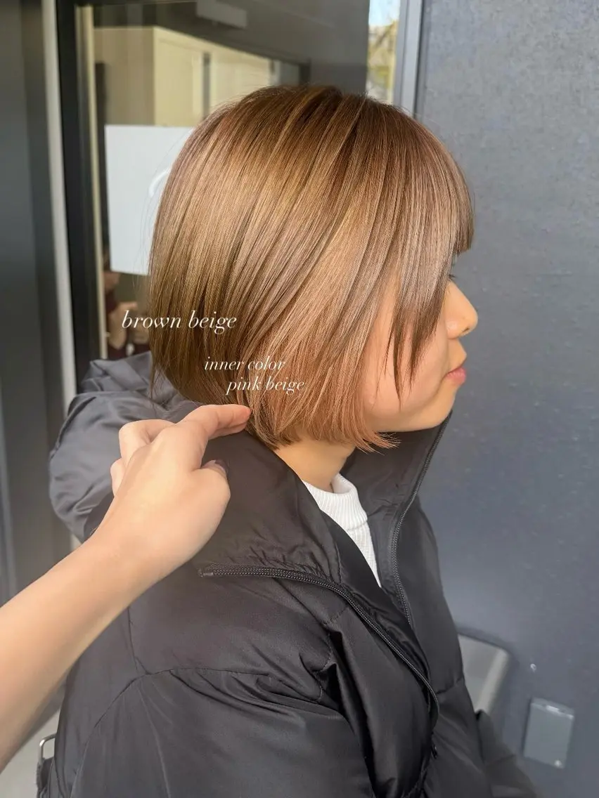 ショート カラー 透明感×レイヤー 【梅田】KANONのヘアスタイル