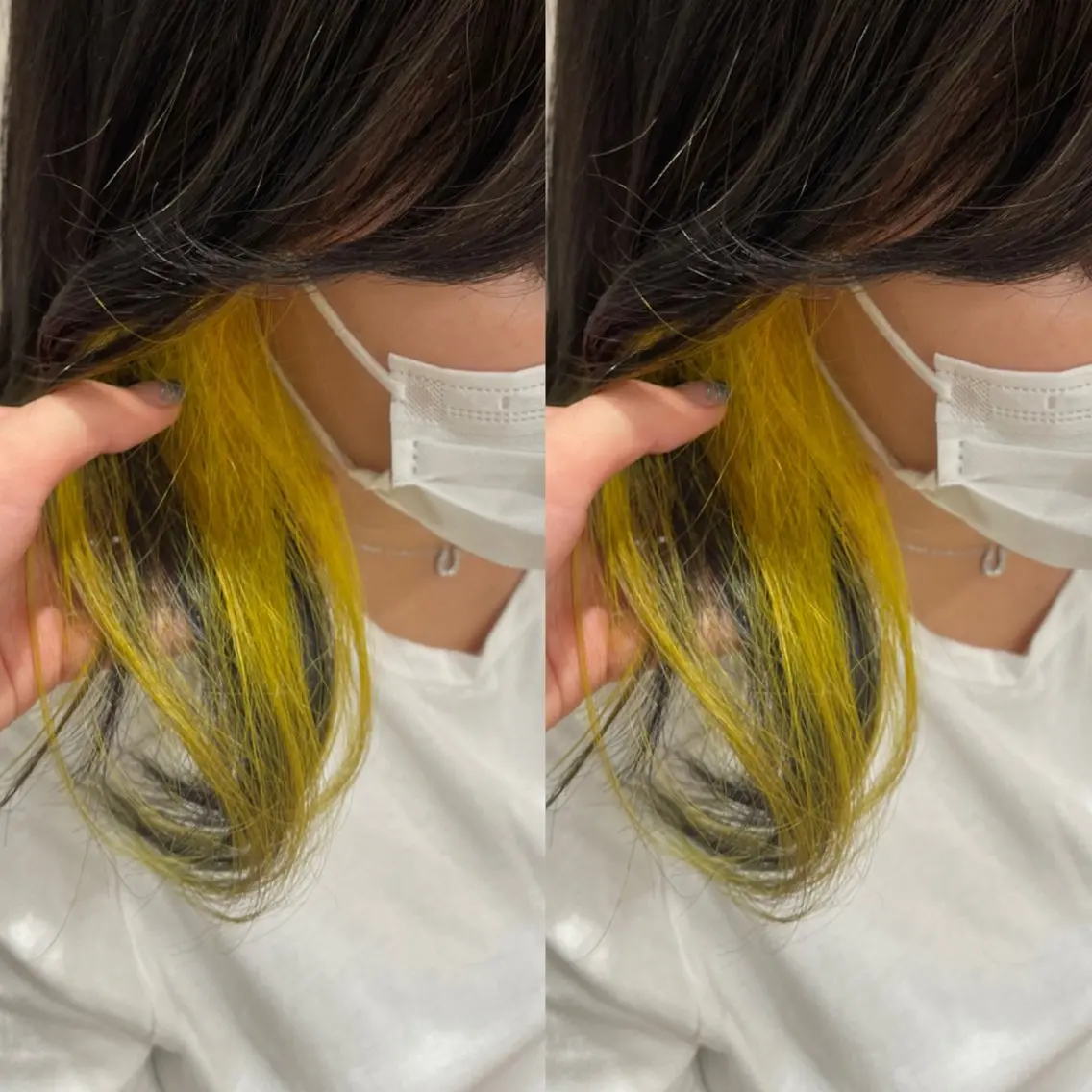 ミディアム 東 歩音のヘアスタイル