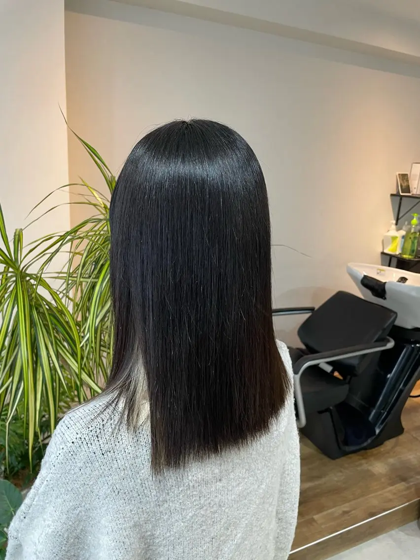 透明感カラー+カット+髪質改善TOKIOトリートメントの写真