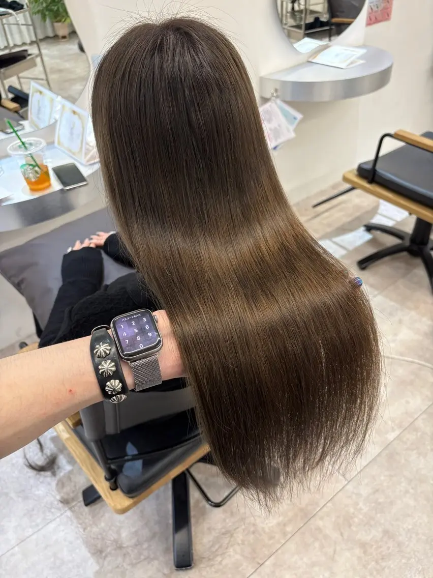 ロング 縮毛矯正 Defi ジュンキのヘアスタイル