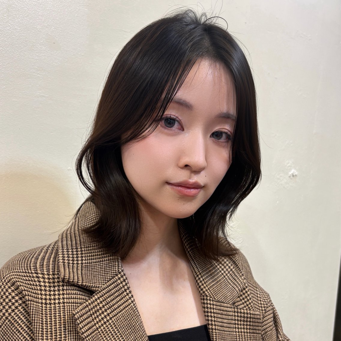 ミディアム ヘアセット 森はるな ブラウン/ベージュのヘアスタイル