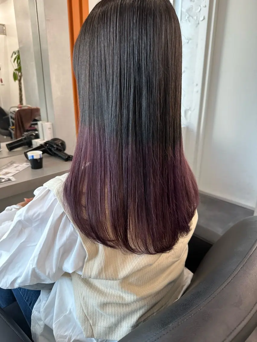 ロング ヘアカラー 長畑 光紀のヘアスタイル