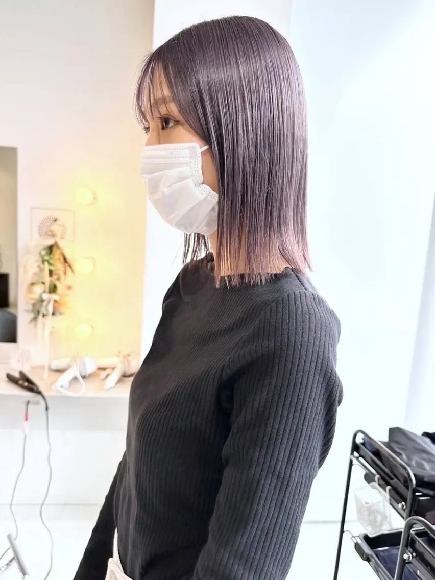 ミディアム カット ヘアカラー トリートメント sail hairのヘアスタイル