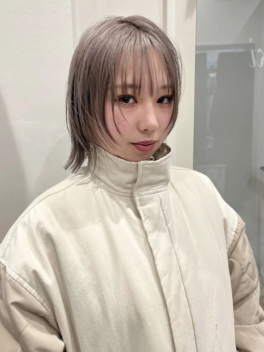 ミディアム カラー ヘアカラー keshiki 大名のヘアスタイル