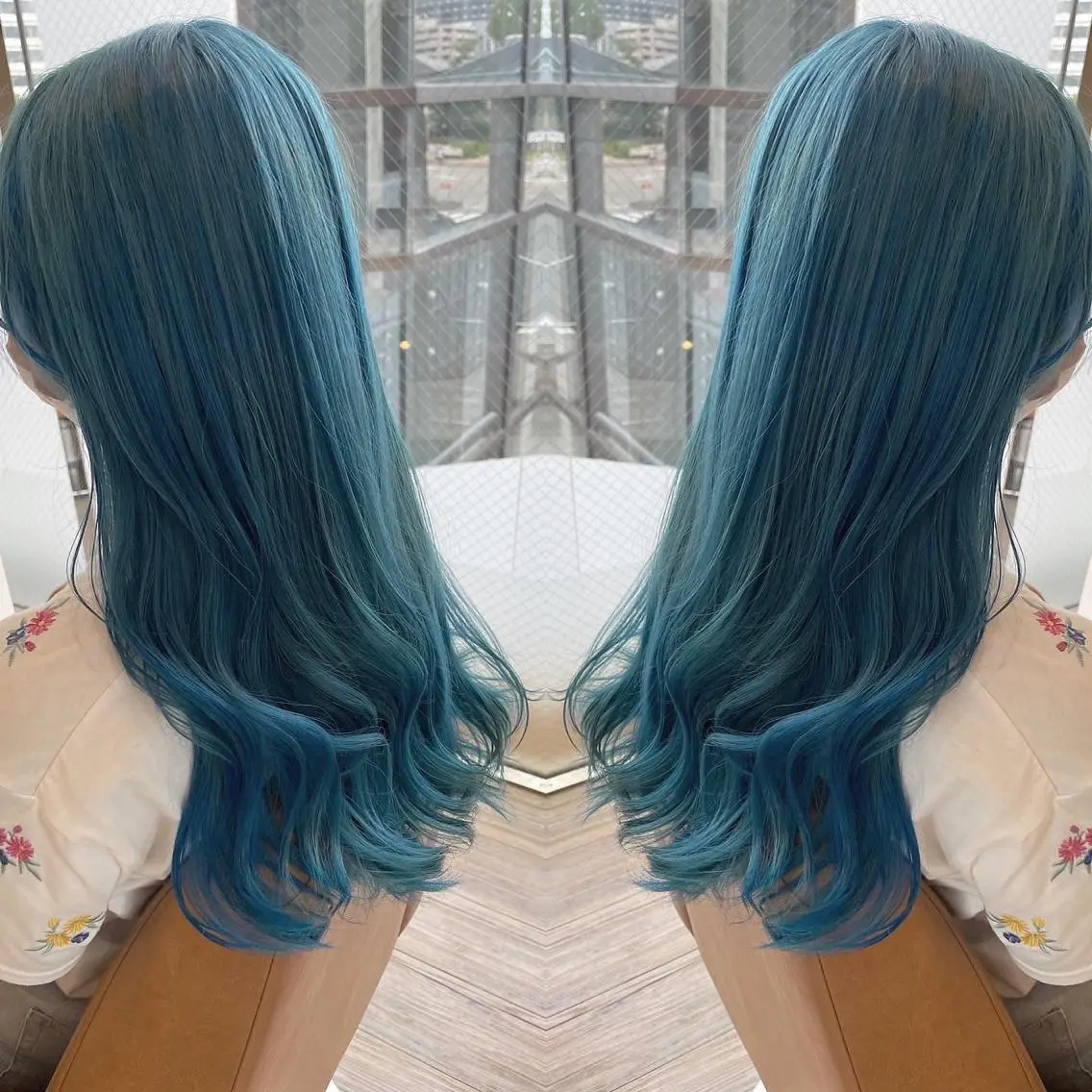 ロング カラー アッシュ ブリーチ 外国人風カラー レイヤーカット ヘアカラー トリートメント 河合秀明/ショート /ボブ/レイヤーのヘアスタイル