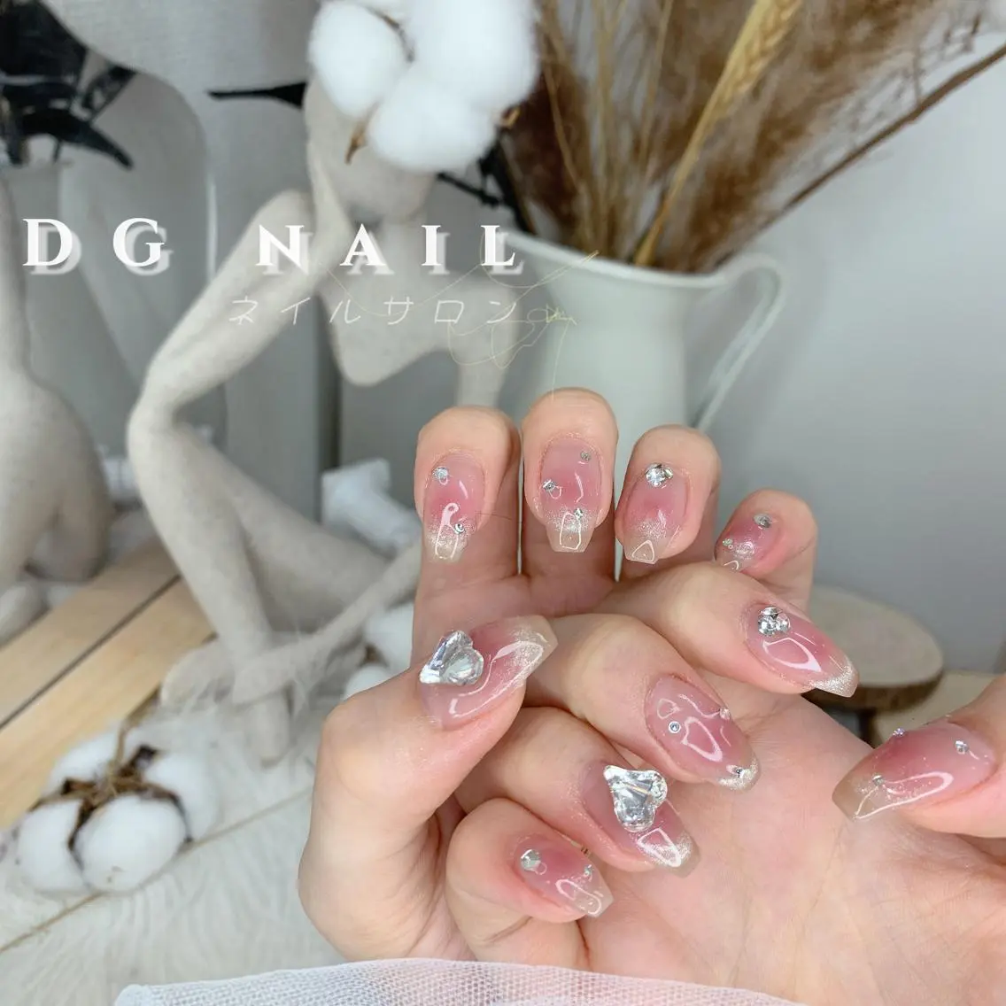 ネイル ハート ハンドネイル ハンドケア DG nailのネイルデザイン