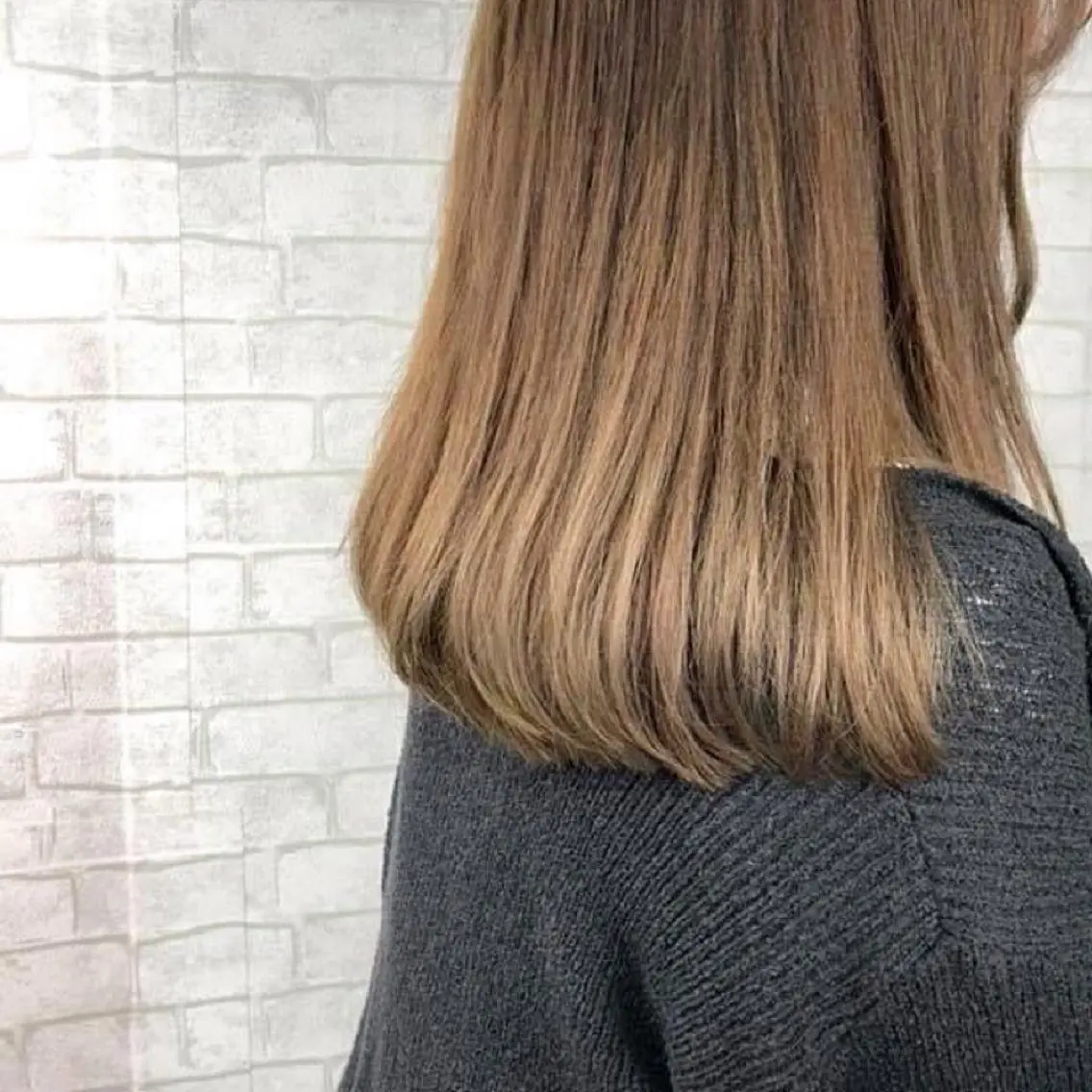 カラー ヘアカラー トリートメント ボブ♡柔らかいカラー 實松栞理のヘアスタイル