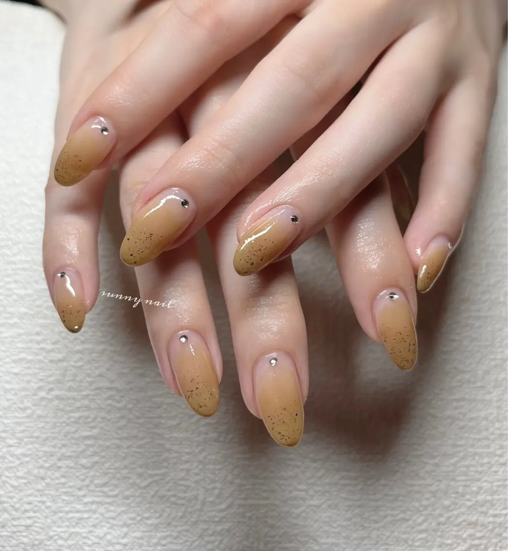 ネイル ジェルネイル グラデーション パラジェル シンプルネイル sunny nailのネイルデザイン