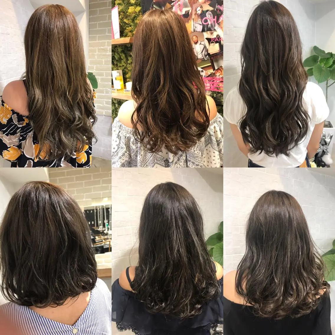 セミロング カラー パーマ アディクシーカラー イルミナカラー ブリーチ特化 梅田本多翔のヘアスタイル
