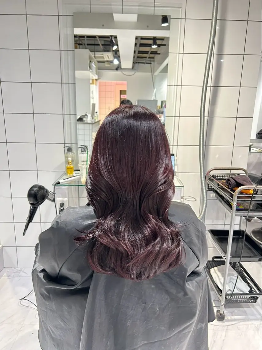 セミロング カラー ブリーチなし暖色特化 ❤️kanata❤️のヘアスタイル