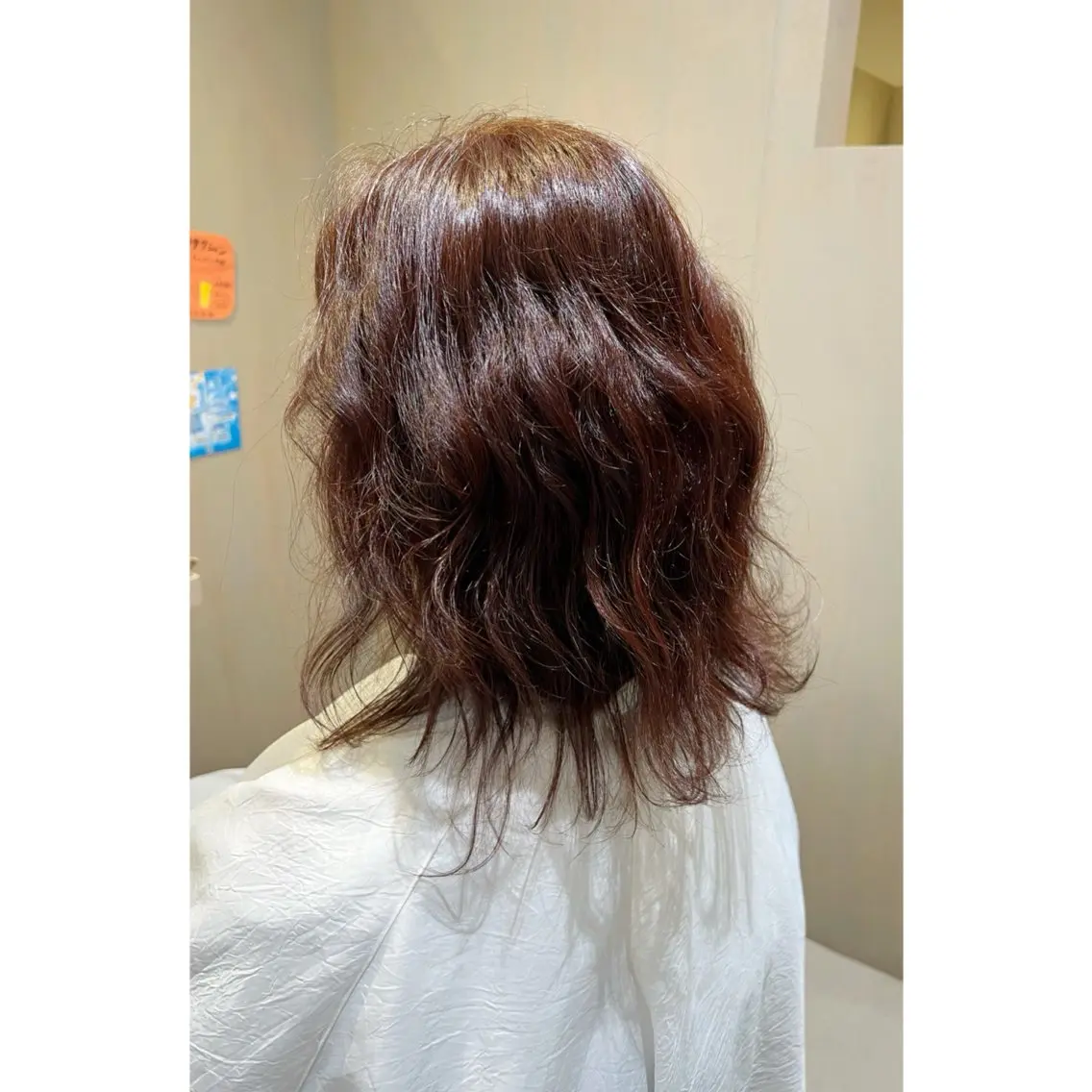 セミロング カラー ベージュカラー ピンクカラー ピンクベージュ 坂野 美葵のヘアスタイル