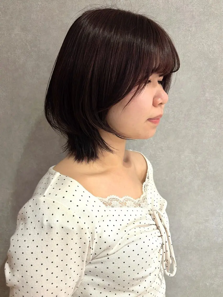 ショート ボブレイヤー ボブ 韓国風ヘア レイヤーカット カット 🕊髪質改善 ストレート🕊まいのヘアスタイル