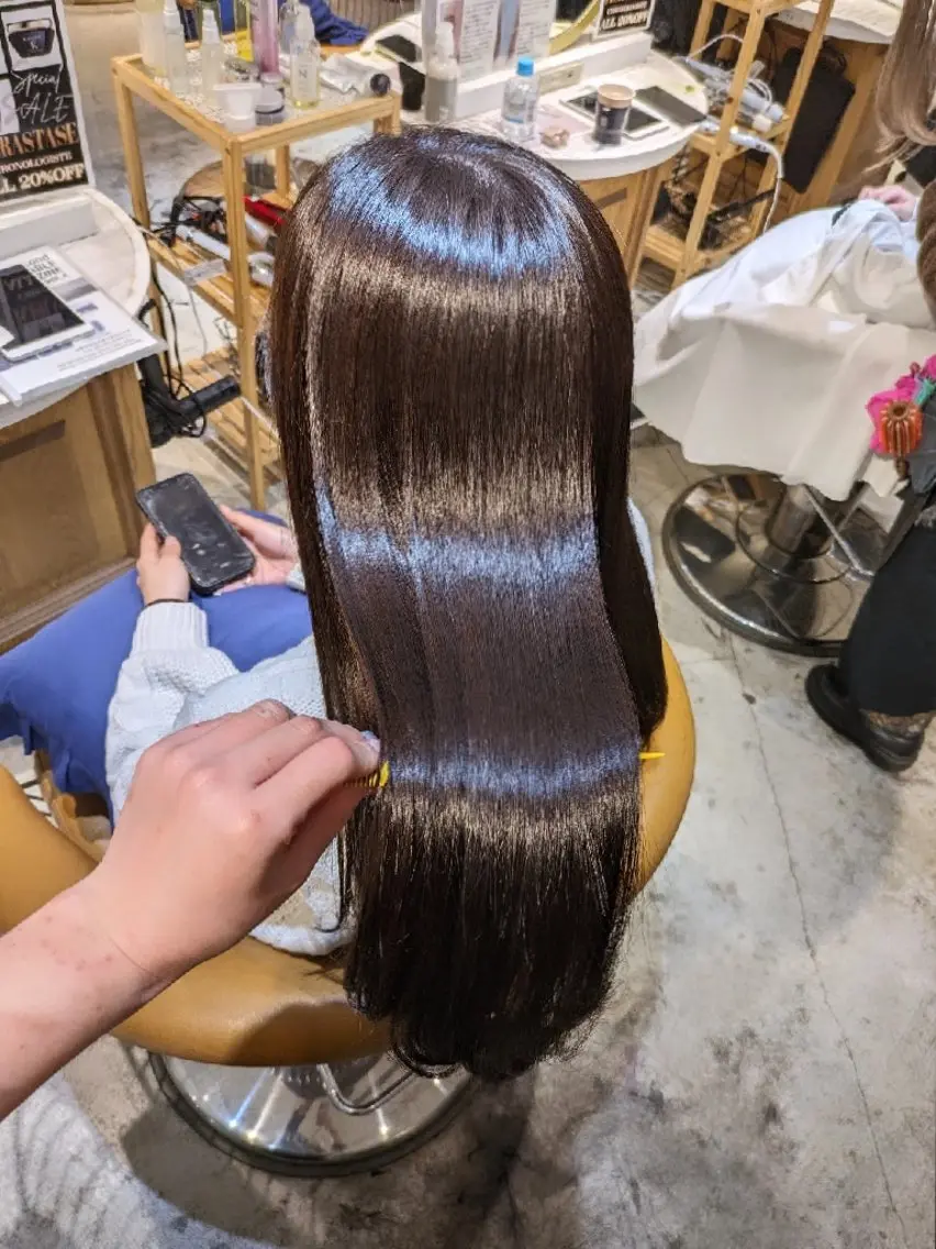 ロング 縮毛矯正/レイヤー 💎やまもとちひろのヘアスタイル