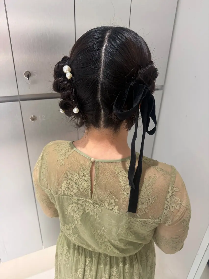 ヘアアレンジ 結婚式・ブライダル ヘアセット ヘアセット🎀耳つぼ 👂💎MONAMIのヘアスタイル