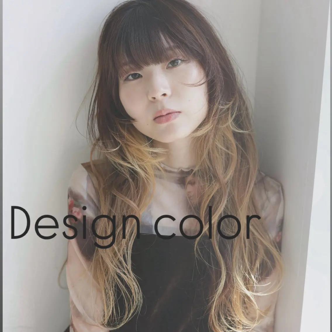 【デザインカラー】カット+ハイライト、インナーカラーの写真