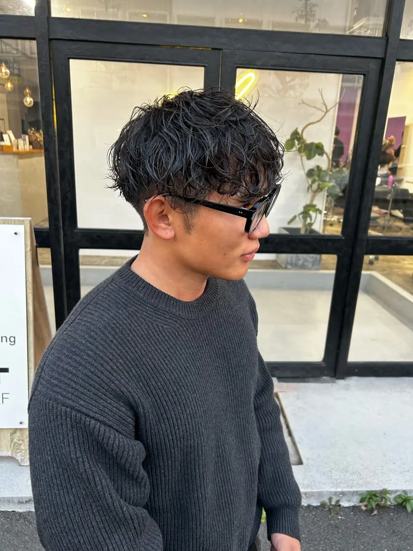 パーマ メンズ メンズパーマ カット パーマ 西浦 たくみのヘアスタイル