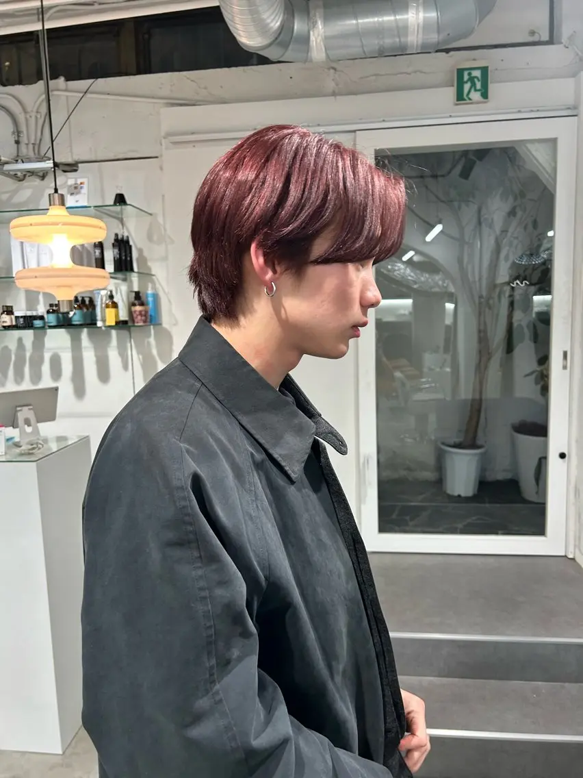 ショート カット ヘアカラー 中西 遥聖のヘアスタイル