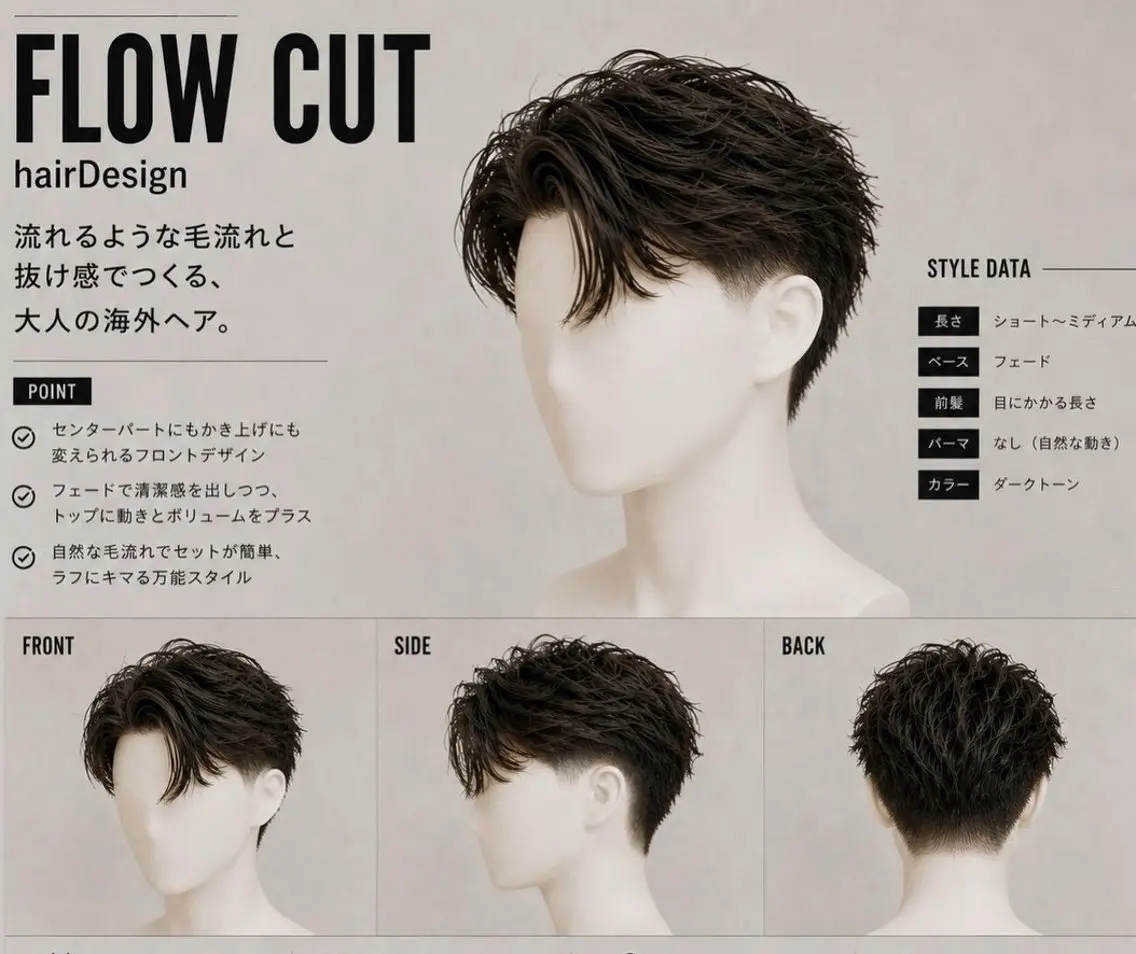 メンズ メンズパーマ パーマ 本田 有里のヘアスタイル
