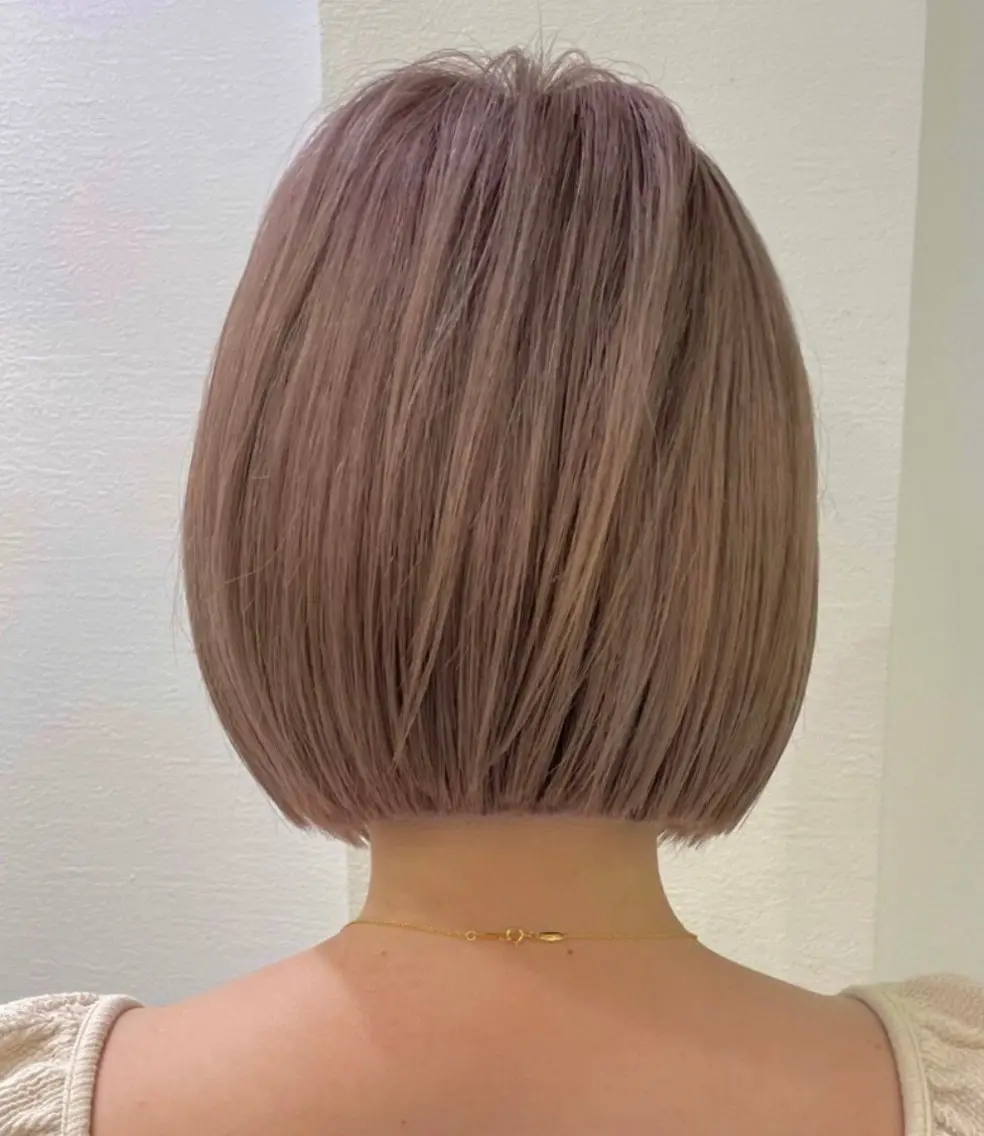 ショート 切りっぱなしボブ ボブ 顔周りカット ハッシュカット ハイレイヤー カット 縮毛矯正 ♥️似合わせボブ/ 縮毛矯正/大和田拓夢のヘアスタイル