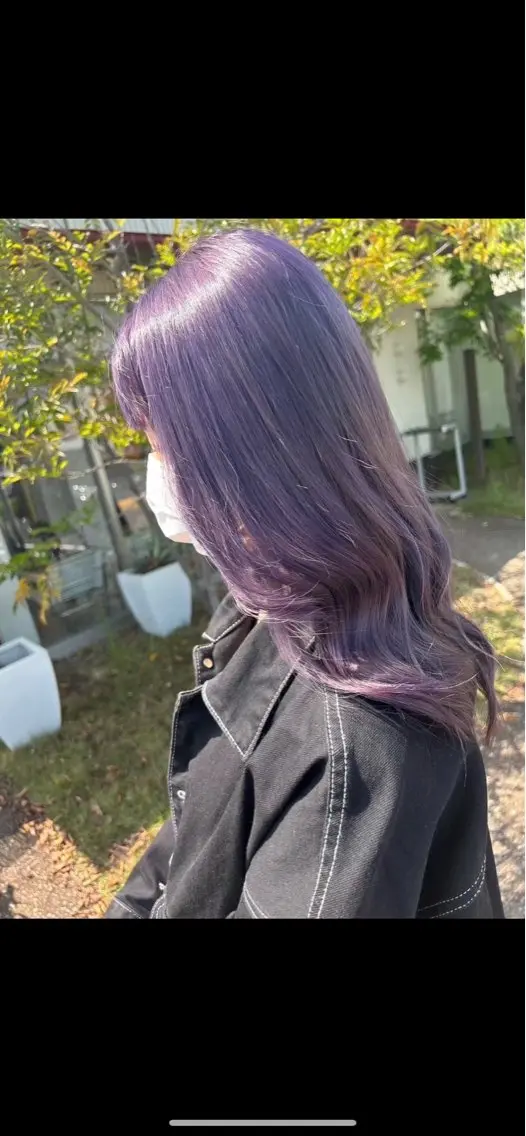 ロング カラー ブリーチ ラベンダーカラー ロング ヘアカラー 後藤 悠紀のヘアスタイル