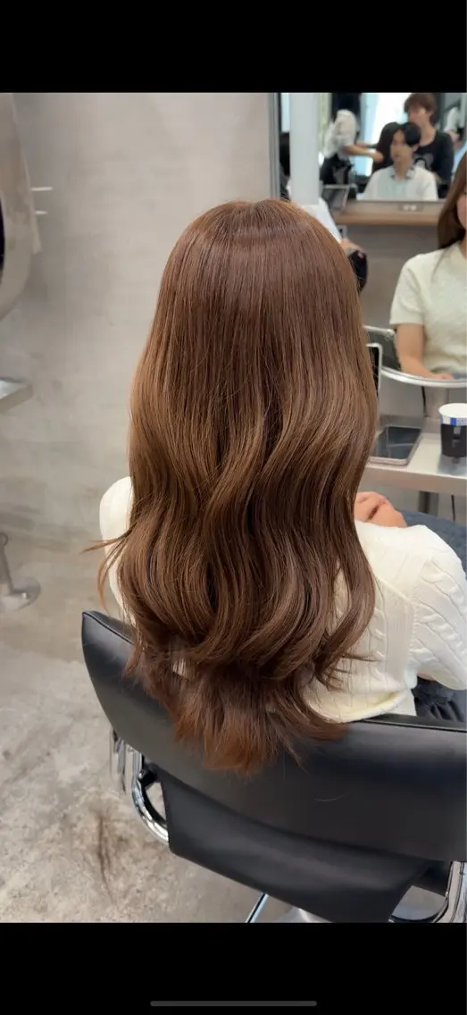 ロング カラー カット ヘアカラー トリートメント 透明感🎀艶髪 💞まいか🎶のヘアスタイル