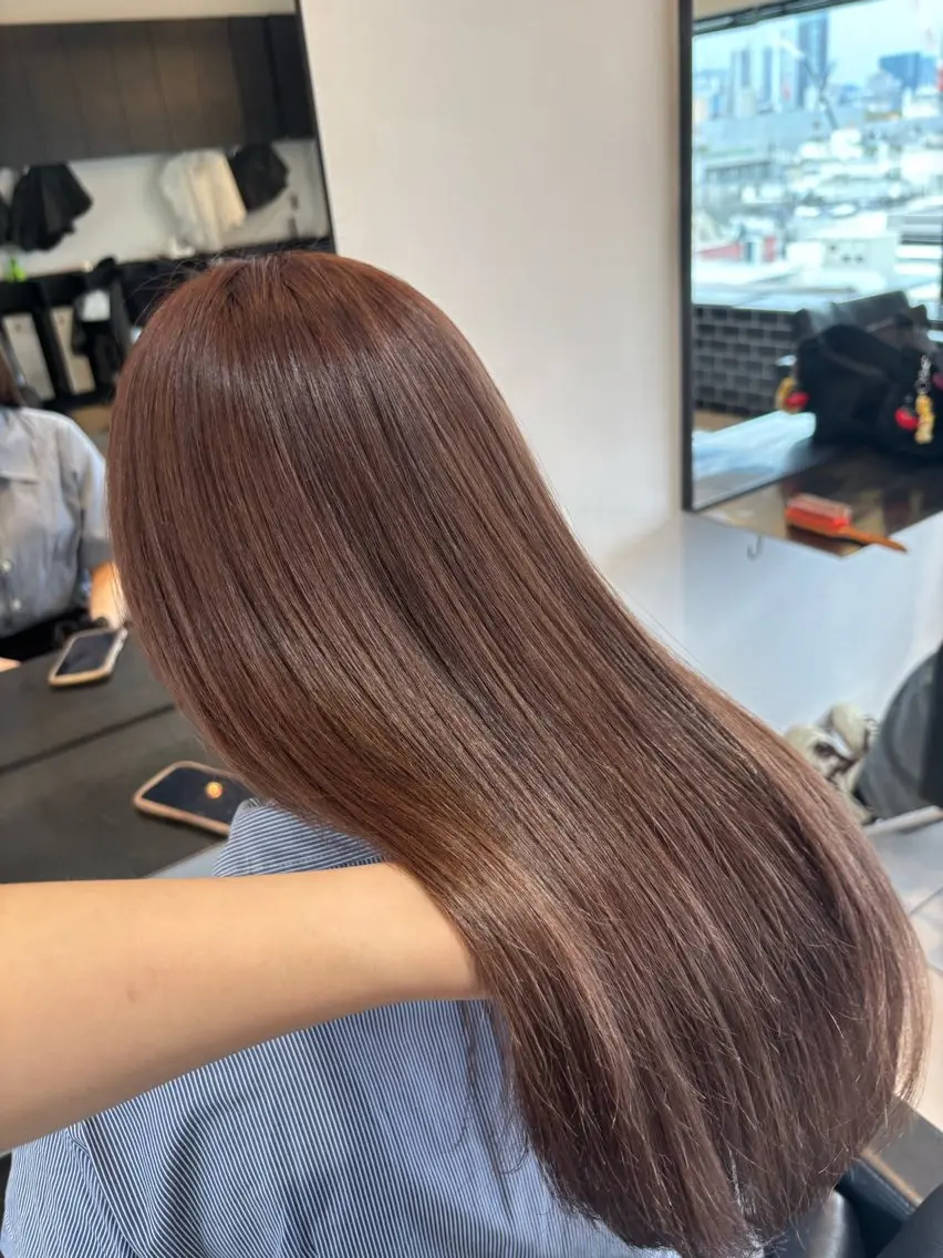 ロング ヘアカラー 🐏YUNA＊透明感 ハイトーンカラー✨のヘアスタイル