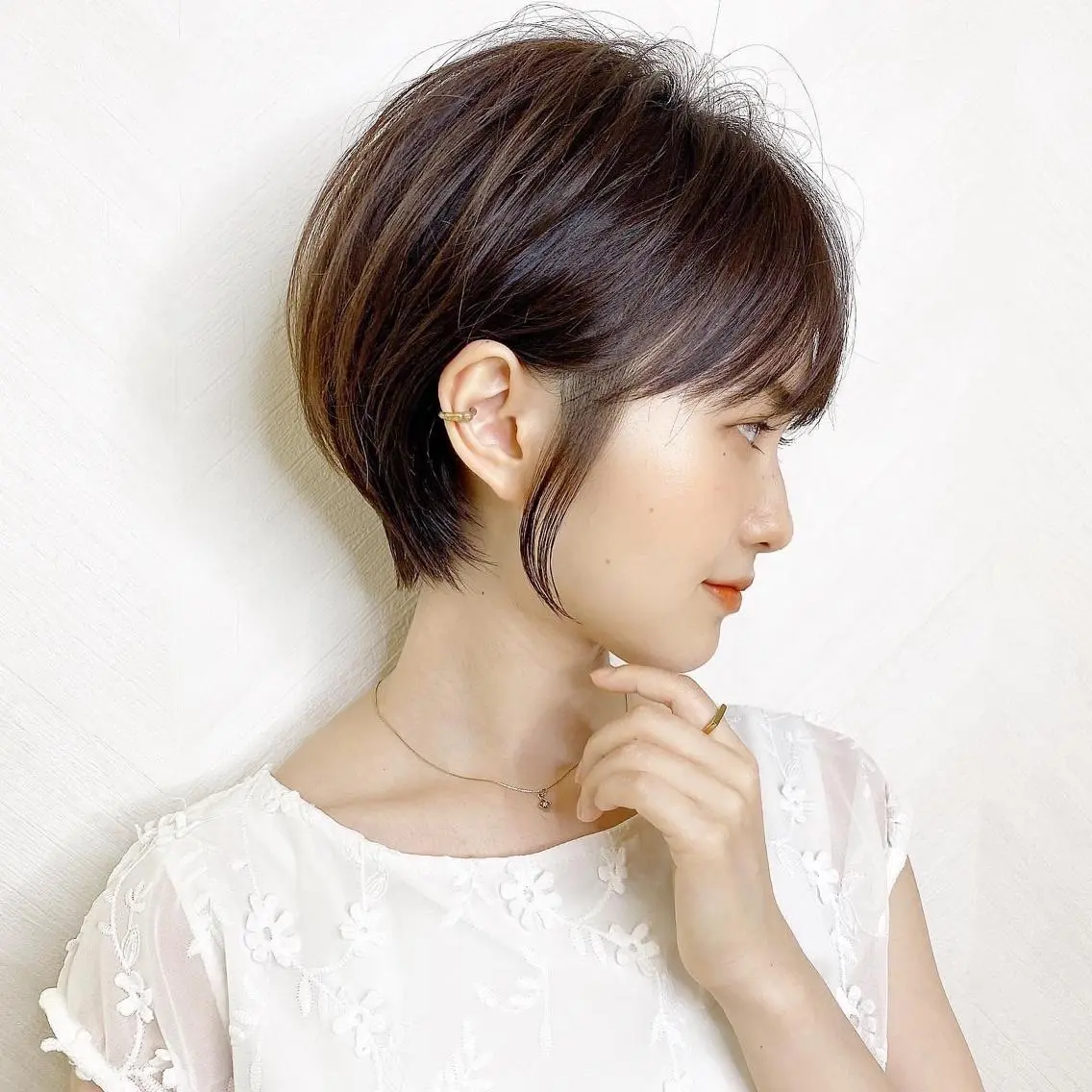 ショート カラー カット トリートメント ヘッドスパ 🌟モテ髪ショート 🌟店長 津賀涼のヘアスタイル