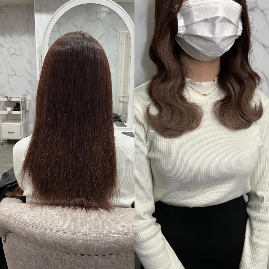 セミロング エクステ 秋葉原　柏木絢汰 ✨当日予約okのヘアスタイル