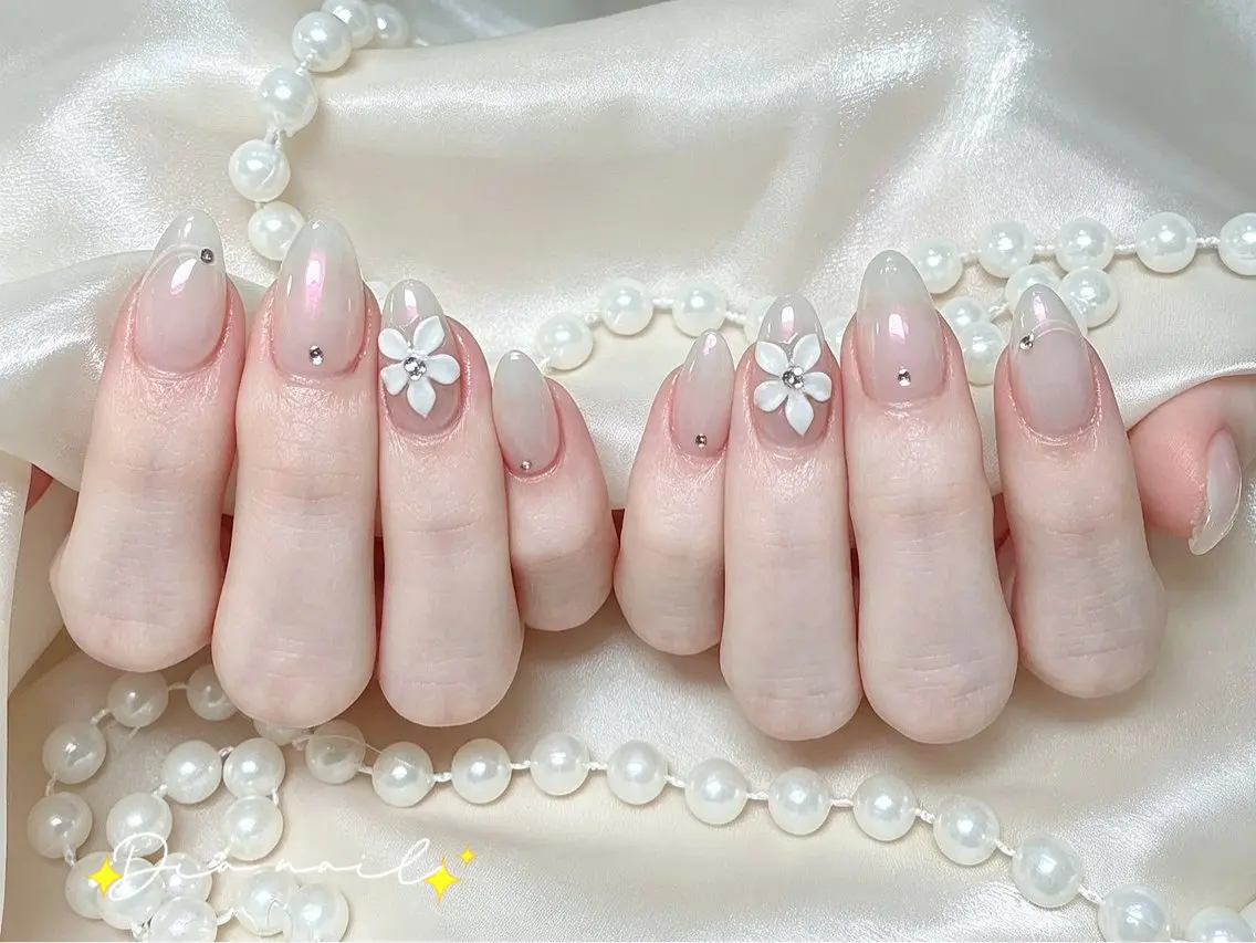 ネイル フットネイル 韓国ネイル レース マグネットネイル ニュアンスネイル ハンドネイル Dia nail サロンのネイルデザイン