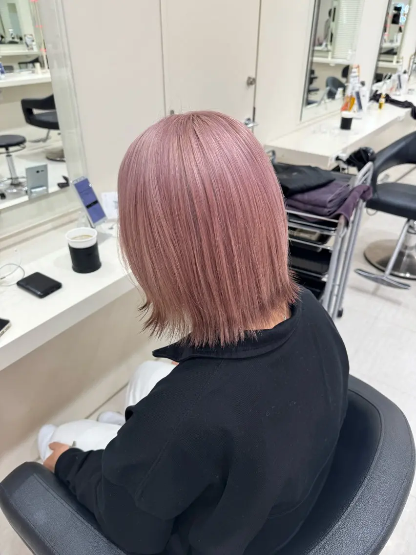 セミロング カラー ヘアカラー 🤎モテ髪&透明感 ミルクティー🥣🤎のヘアスタイル