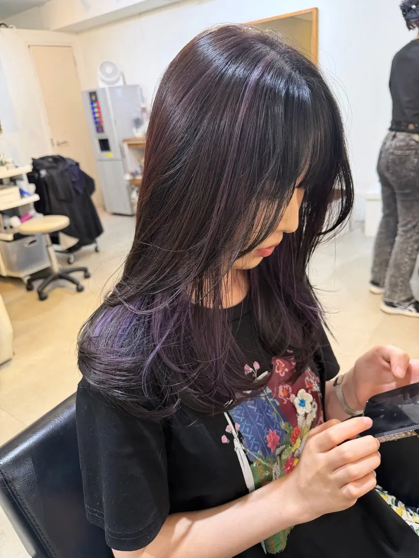 ミディアム カット ヘアカラー トリートメント ボブ人気No,1✨ TAME副店長のヘアスタイル