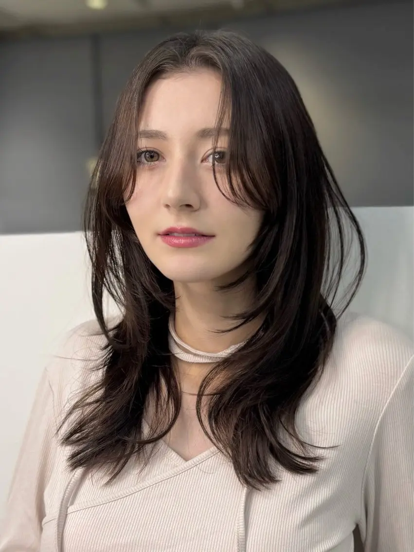 セミロング カラー カット ヘアカラー トリートメント 🦋韓国系指名No1 店長/圓山 祐也🦋のヘアスタイル