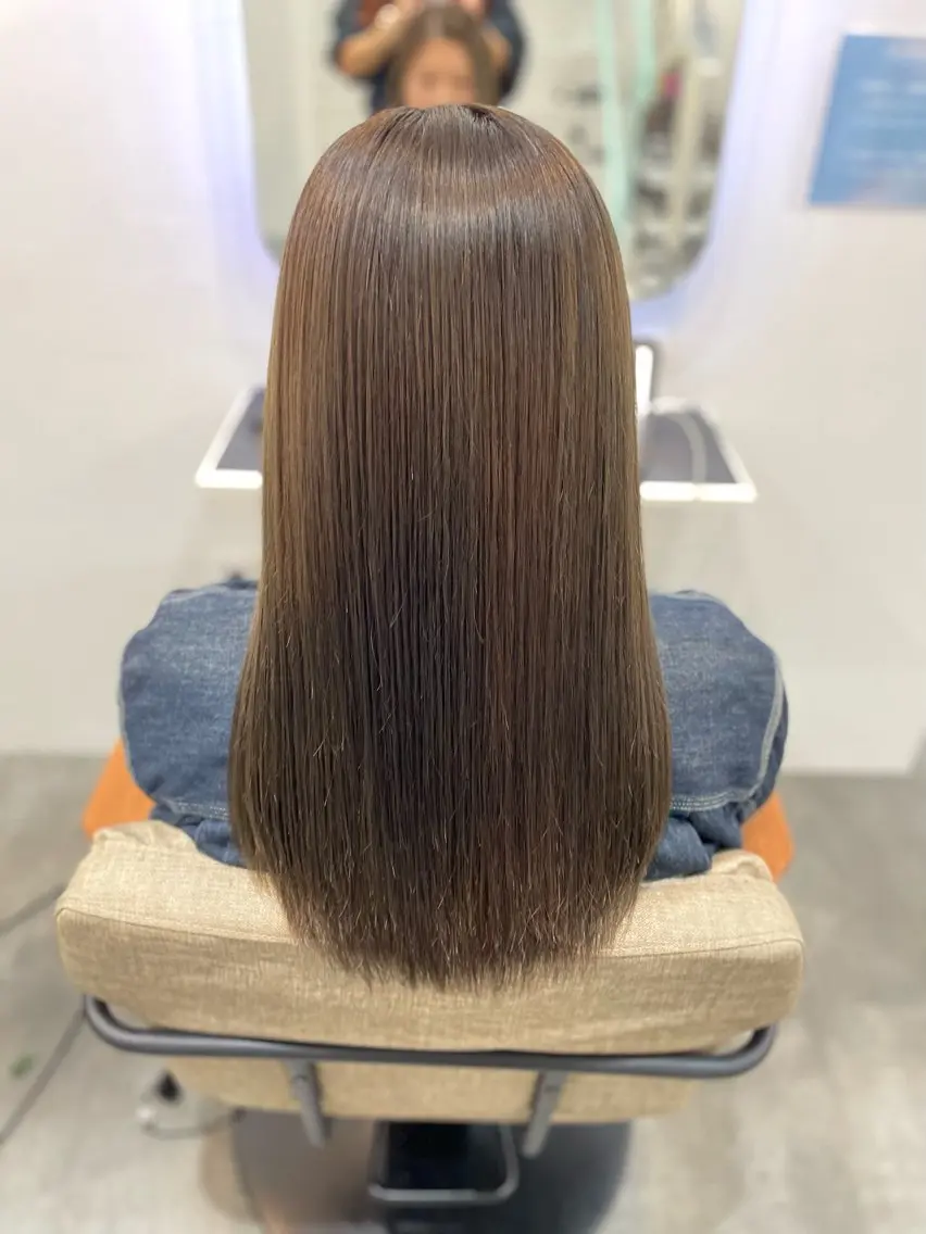 ロング カラー ヘアアレンジ 透明感カラー イルミナカラー レイヤーカット ロング トリートメント ナチュラル🌿垢抜け 福澤ゆきあのヘアスタイル