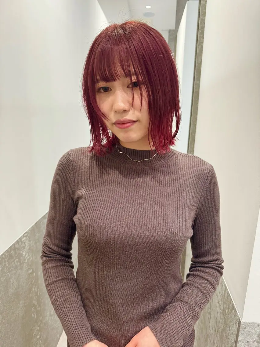 ✨5.6月限定✨ ブリーチなしダブル透明感ケアカラー+超集中保湿トリートメントの写真