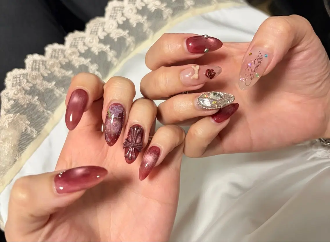 ネイル ハンドネイル 。*✧⛓️ mayu⛓️✧︎*。のネイルデザイン