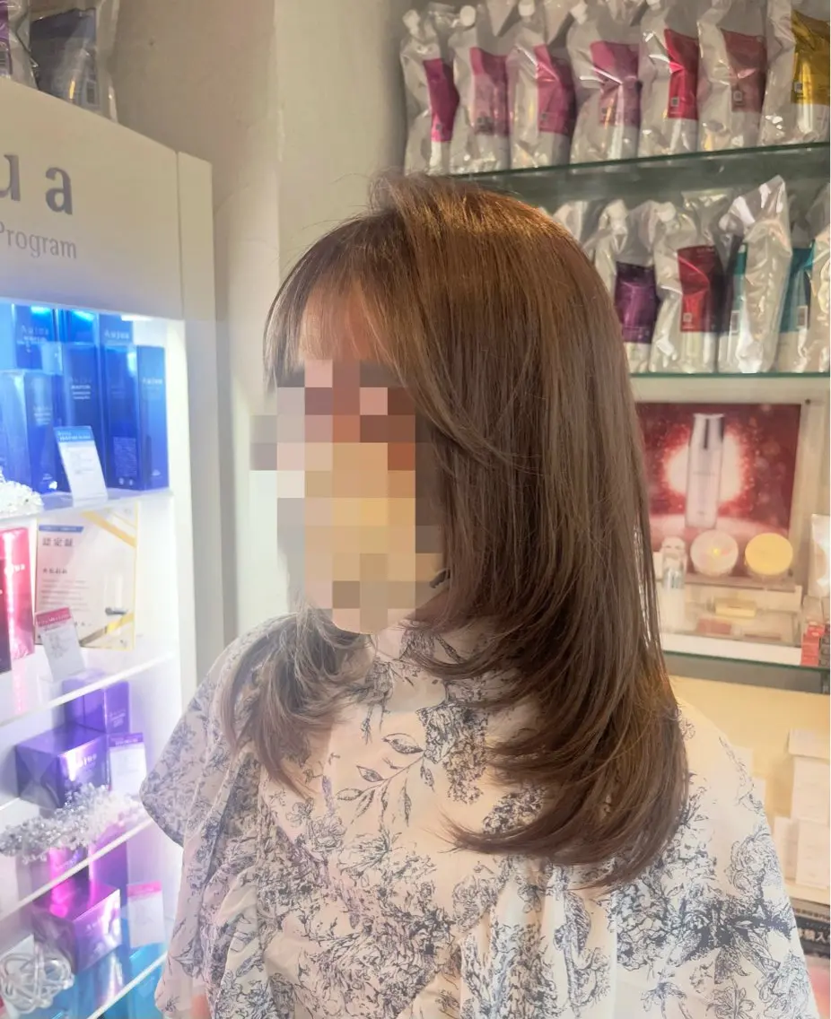 ミディアム レイヤーカット カットモデル様募集中 /コトハ‎🪽🫧のヘアスタイル