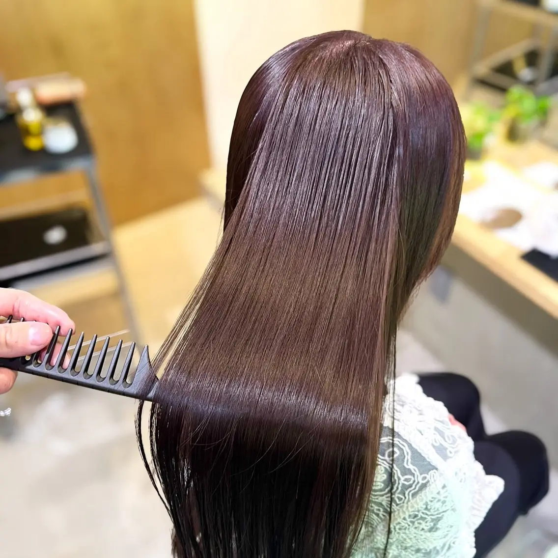 ロング カラー 髪質改善 トリートメント 髪質改善/ケアカラー /梅田✨ RIKUのヘアスタイル