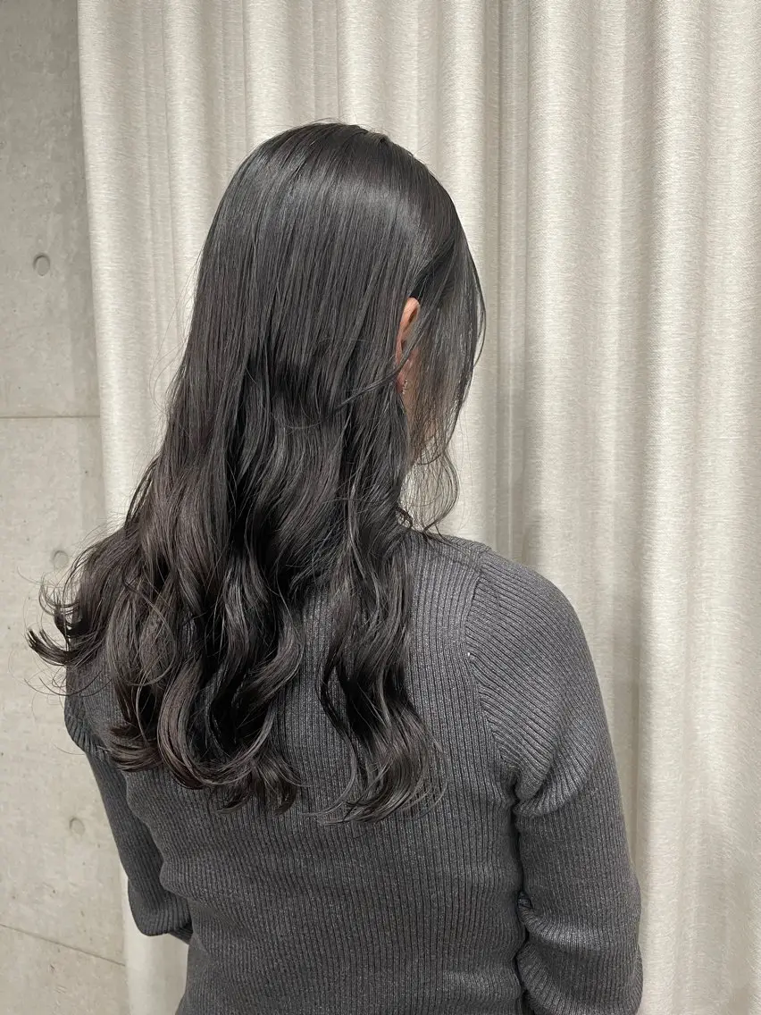 セミロング カラー パーマ カット ヘアカラー 表参道🌿赤み消し カラー/チナツのヘアスタイル