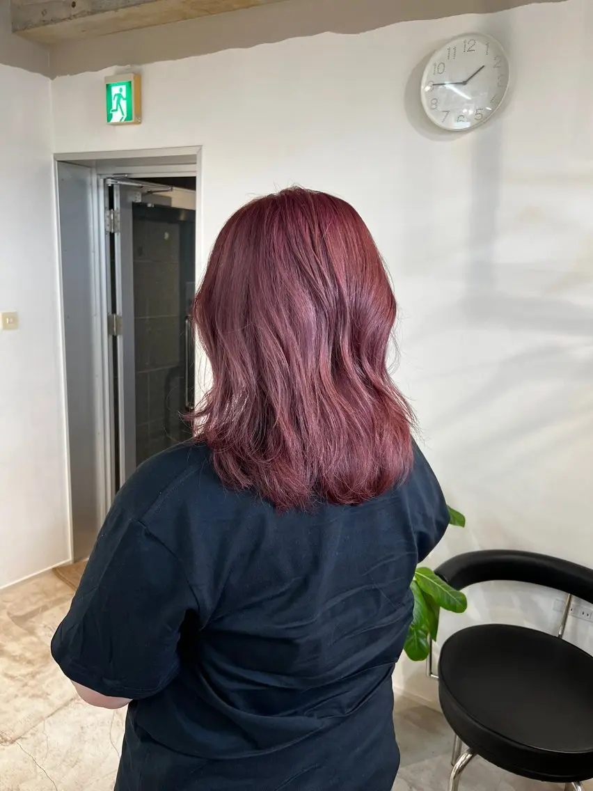 セミロング カラー ラベンダーカラー ピンクカラー ピンクラベンダー レイヤーカット ヘアカラー トリートメント fit /HONOKAのヘアスタイル