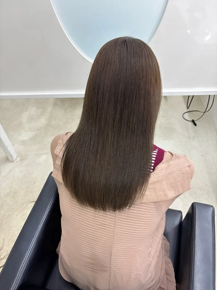 セミロング カラー カット ヘアカラー トリートメント 冨木 雄斗のヘアスタイル
