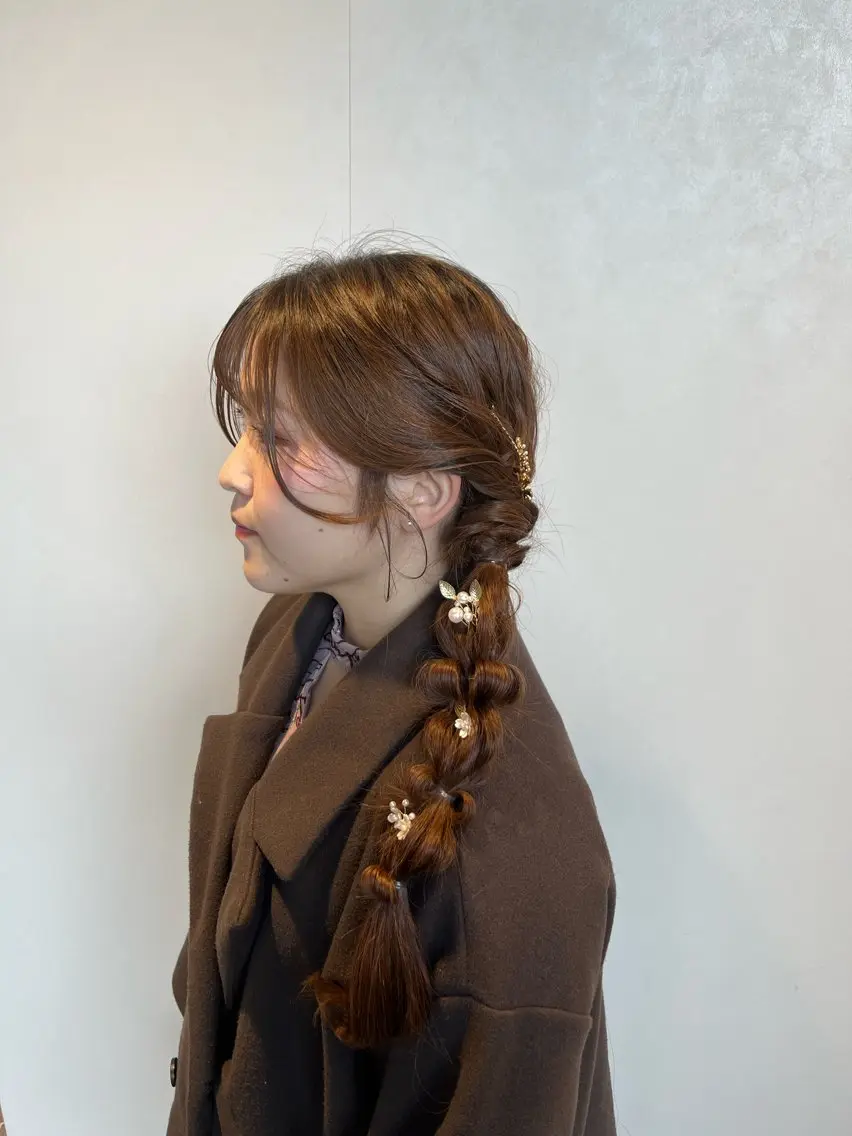 ロング ヘアセット 大宮レイヤーカット× 透明感カラー　rioのヘアスタイル