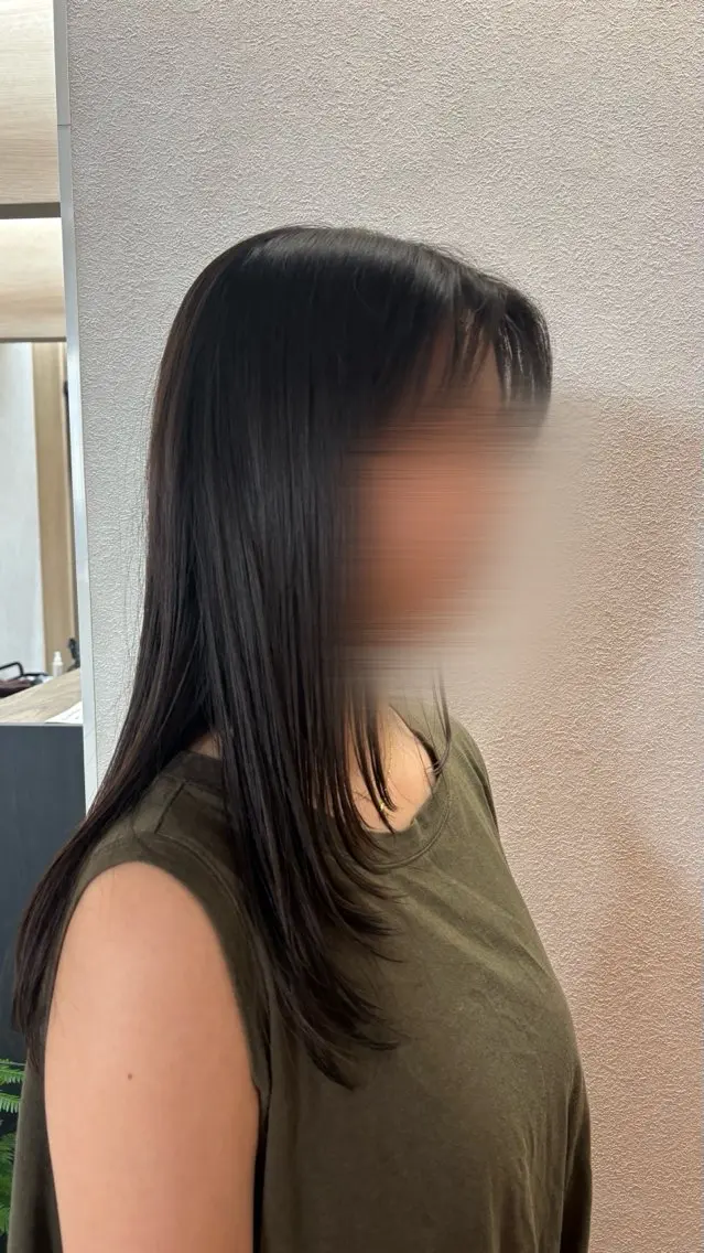 ロング レイヤーカット カット ヘアカラー MA NAのヘアスタイル