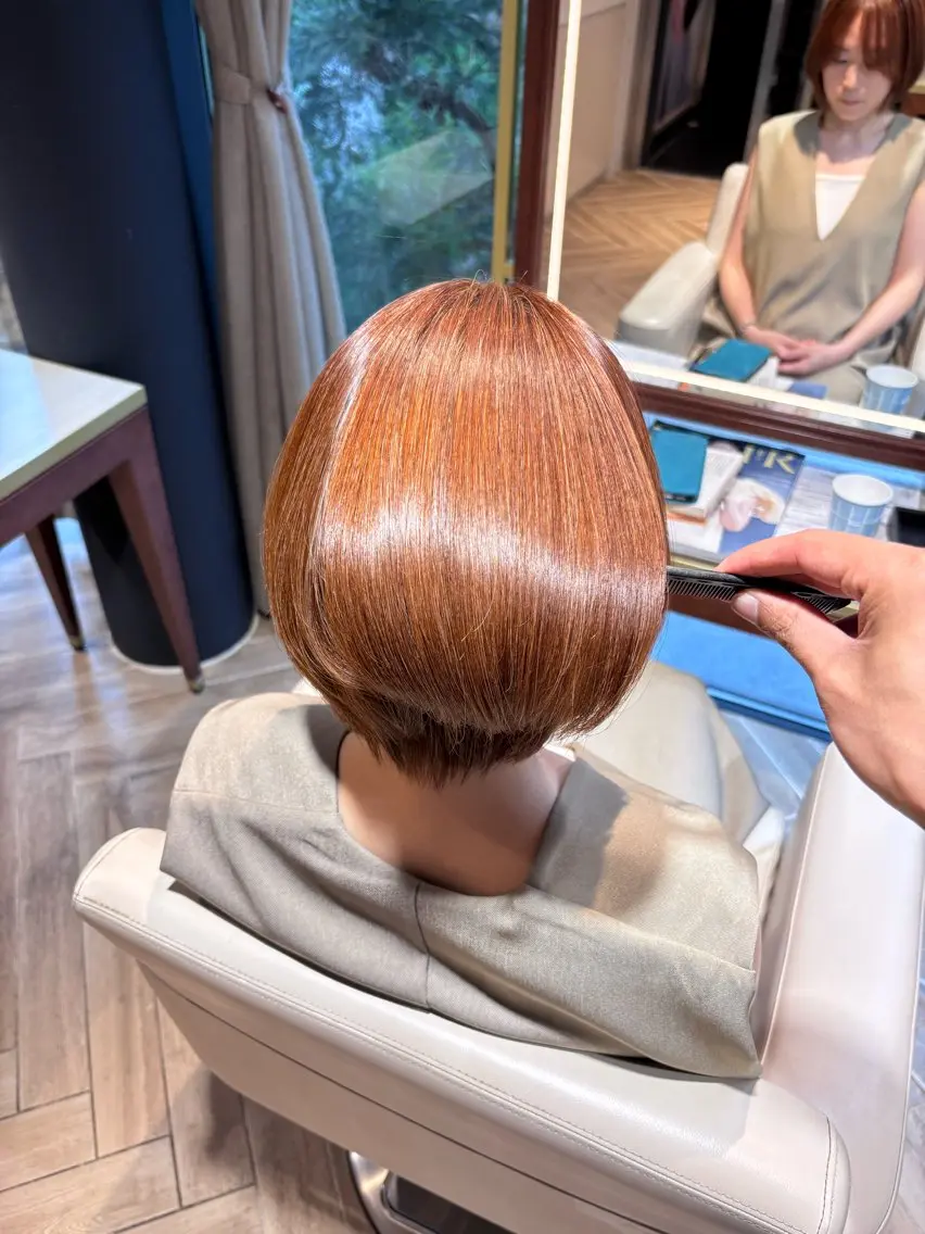 ショート 縮毛矯正 トリートメント 山中 あるのヘアスタイル