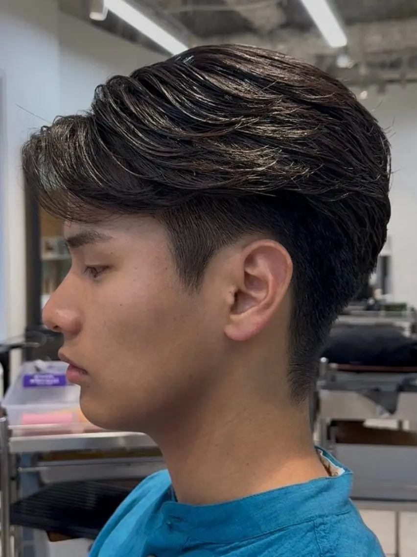 メンズ Sen メンズ毛流れ 梅田 茶屋町のヘアスタイル