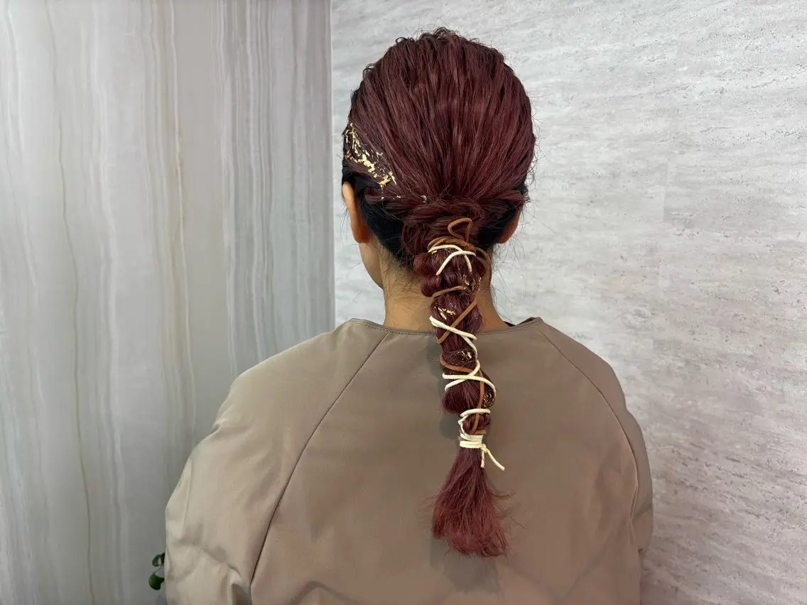 セミロング カラー パーマ ヘアアレンジ メンズ キッズ 🤍韓国風レイヤー/ 艶髪🤍鳥越美羽のヘアスタイル
