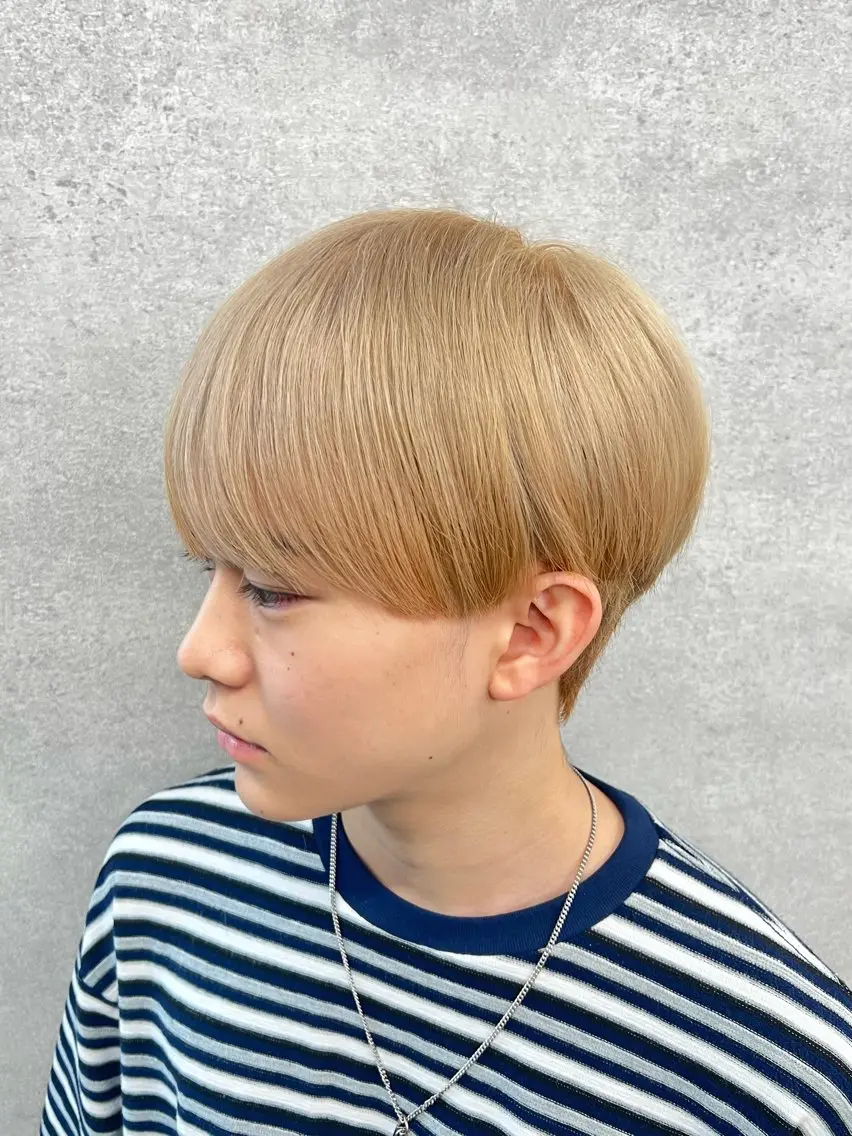 カラー メンズ ✅シャドウ/フェザー パーマメンズりつきのヘアスタイル