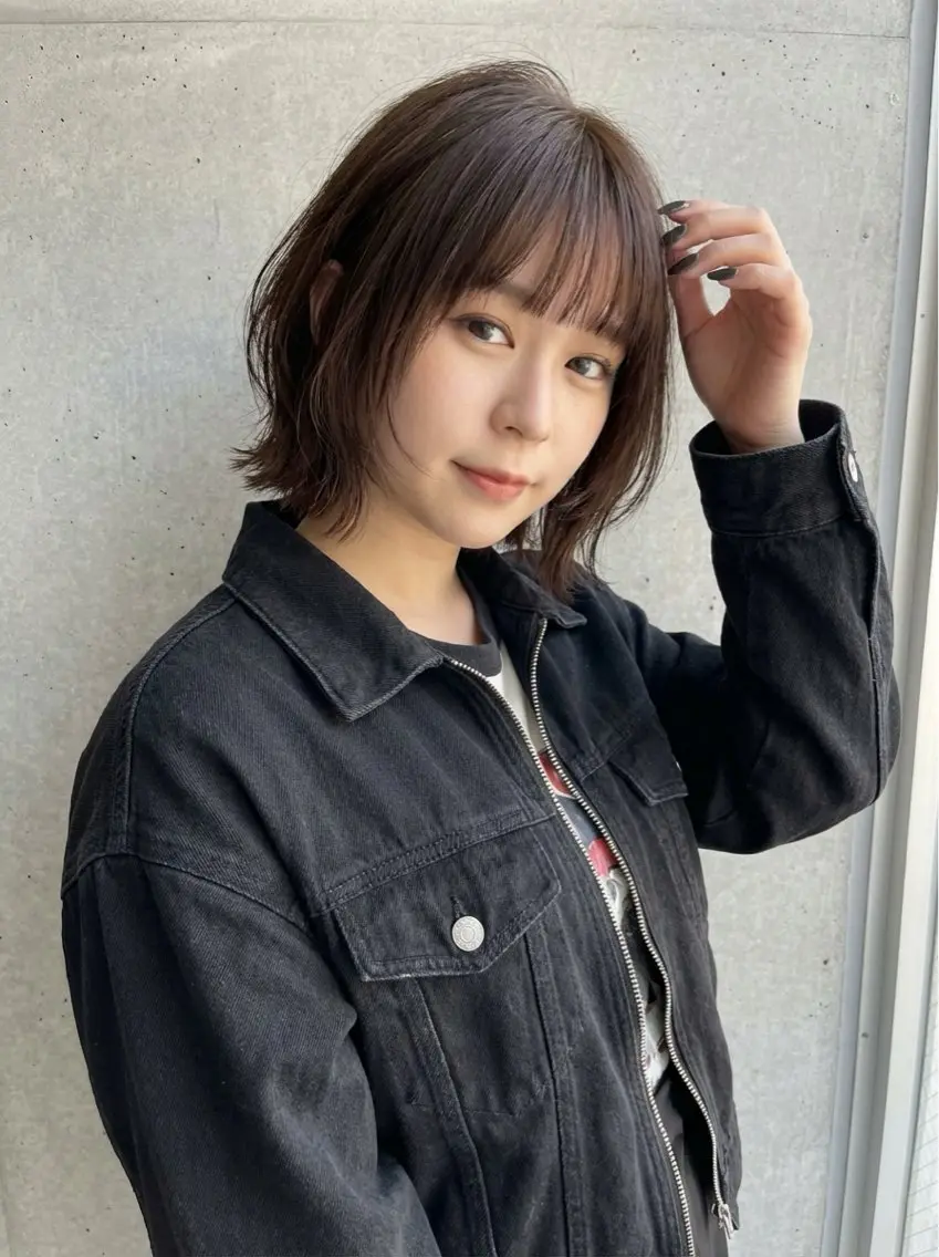 ミディアム カラー カット ヘアカラー トリートメント 髪質改善/美髪矯正 マネージャー福永のヘアスタイル