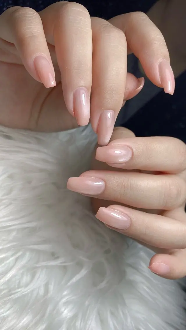 ネイル フレンチネイル ラメ(グリッター) ラメグラデーション マグネットネイル 持ち込み Unicorn Nail原宿表参道のネイルデザイン