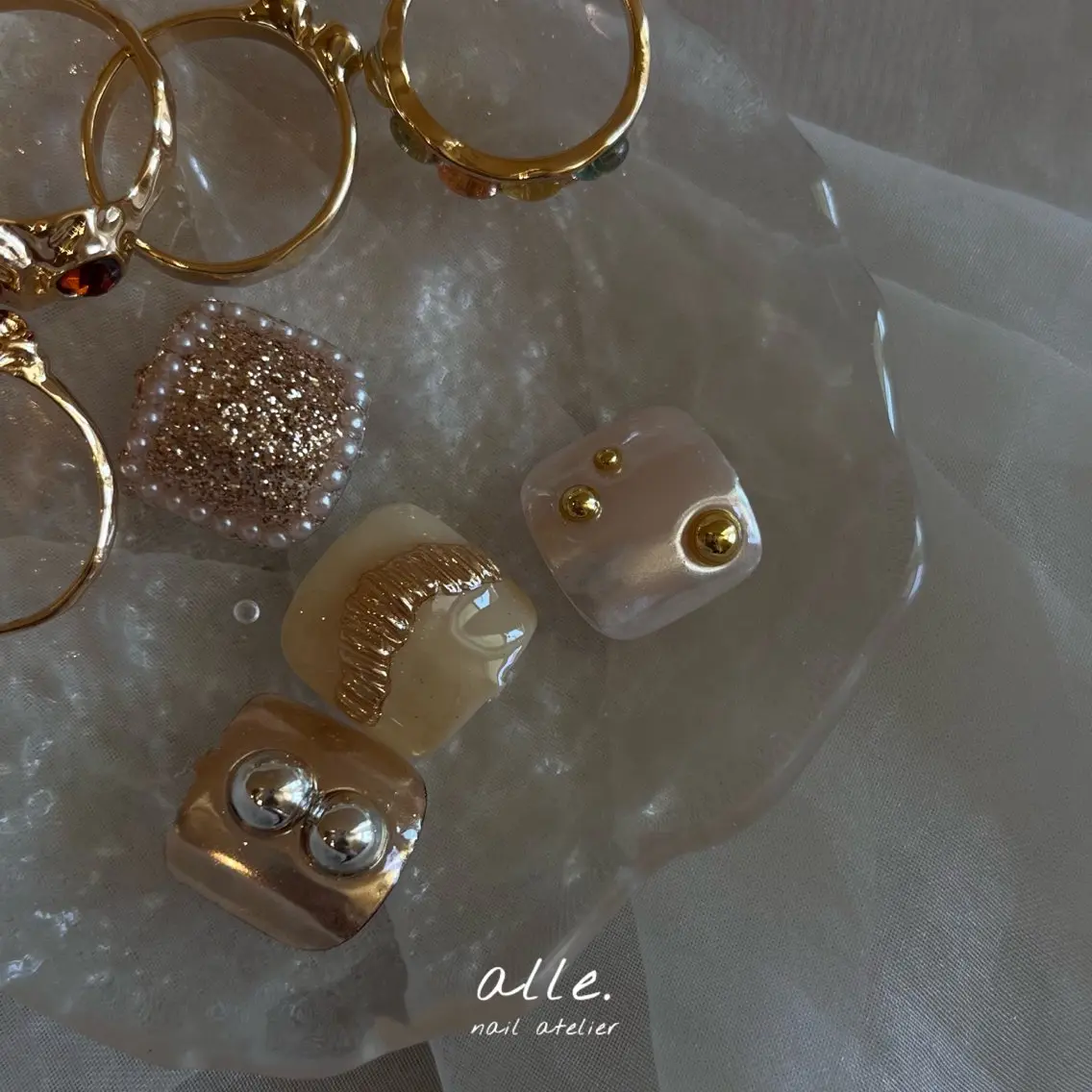 ネイル フットネイル atelier alle.のネイルデザイン